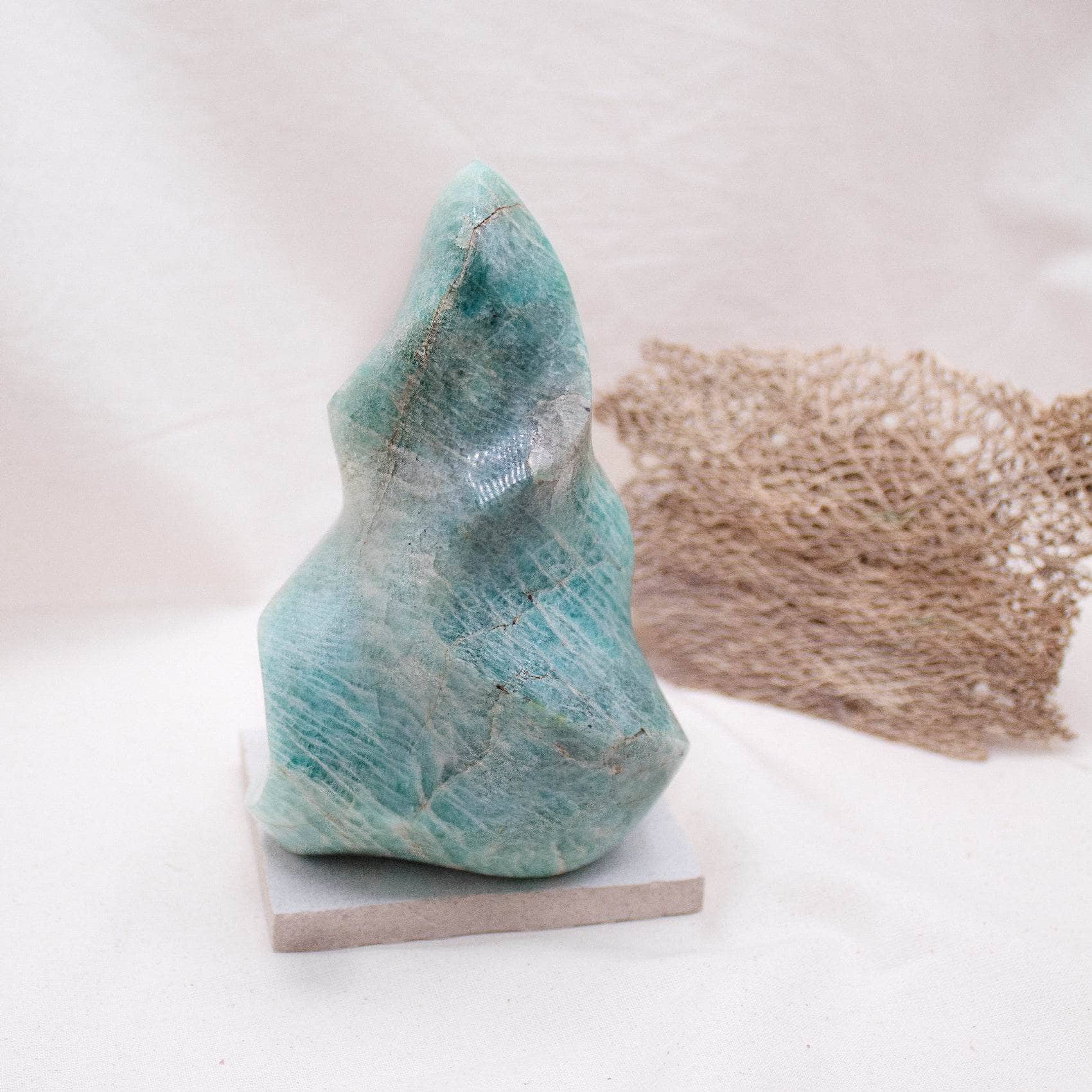 Amazonite Crystal Flames - 1 of a Kind